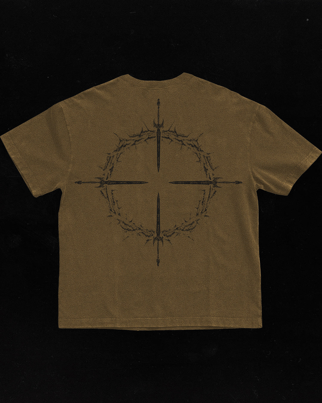 CROSS-HAIR - TAN 499 - PREMIUM T-SHIRT - Image 5